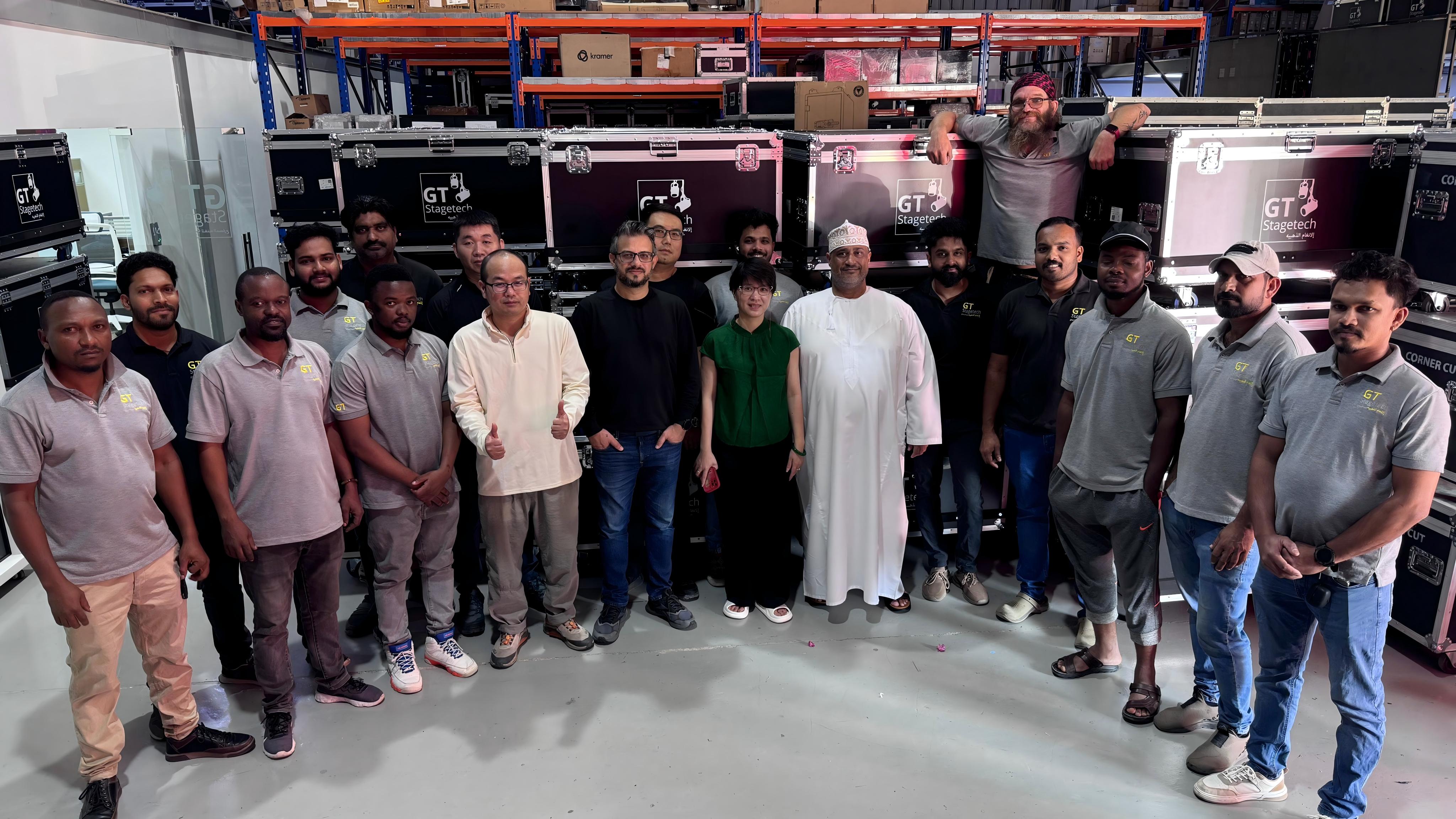 GoldenStar Laser Exhibits at SLS Expo 2025 Riyadh Saudi Arabia Lighting Show
